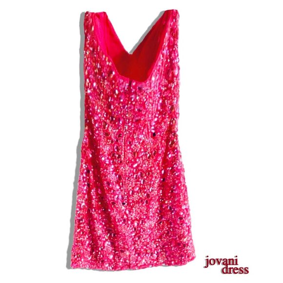 Jovani Pink Mini Dress - Picture 3 of 5